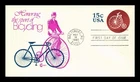 US COVER BICYCLING POSTAL STATIONERY FIRST DAY ISSUE COVER CRAFT CACHET