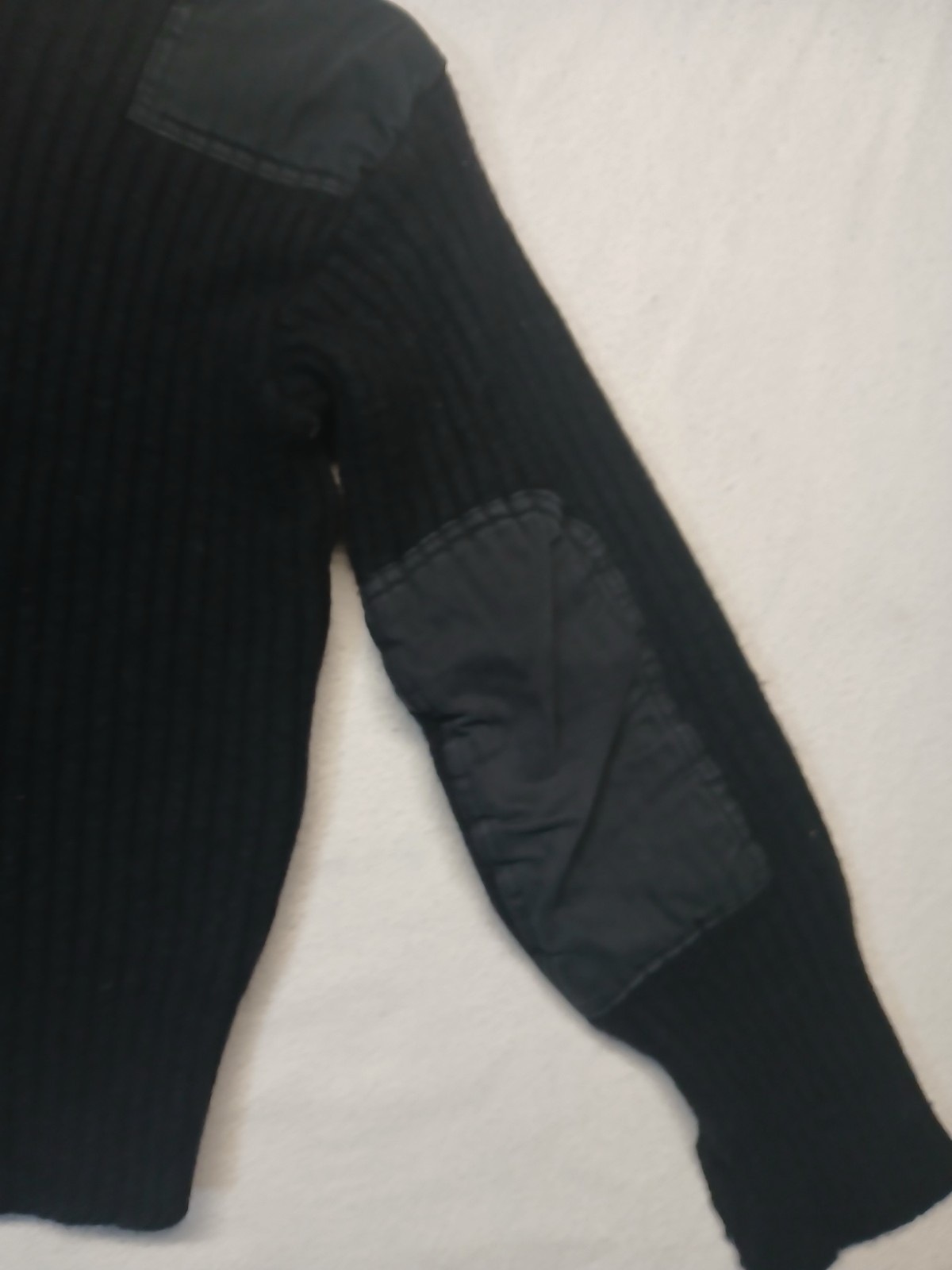 Wool Patchwork Pullover Sweater USA Made Natural … - image 6