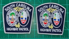 South Carolina Highway Patrol collectors Shoulder patch set 2 pieces all new