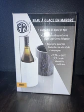 American Metalcraft - MWC57WHITE MWC57 Tabletop Marble Wine Cooler, White, 5-...