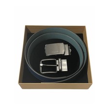 Coach Boxed Plaque And Harness Buckle Cut To Size Reversible Belt, 38 Mm New