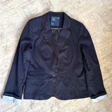 American Eagle Outfitters Navy Blue Blazer Jacket - Medium