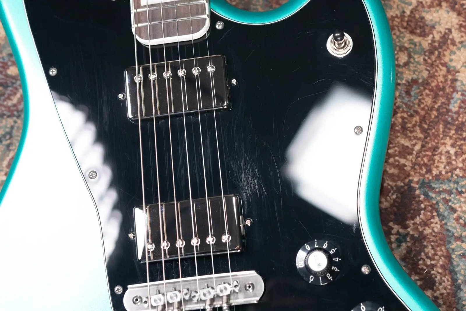 BilT Relevator LS HH Electric Guitar Sherwood Green Metallic with Mono Gig Bag -