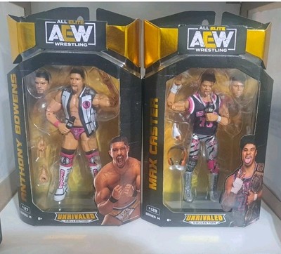 AEW Unrivaled Series 14 The Acclaimed Anthony Bowens, Max Caster Action Figure 