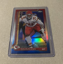 Topps Chrome 2025 Josh Simmons Red White & Blue Refractor #337