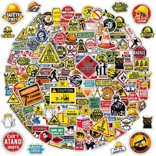 200Pcs Hard Hat Stickers for Adults, Funny Stickers Pack Vinyl Waterproof Hard H