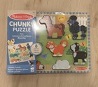 NWT melissa and doug wooden puzzle Chunky Puzzle. Pets Puzzle. Dogs Cats Puzzle — photo 2