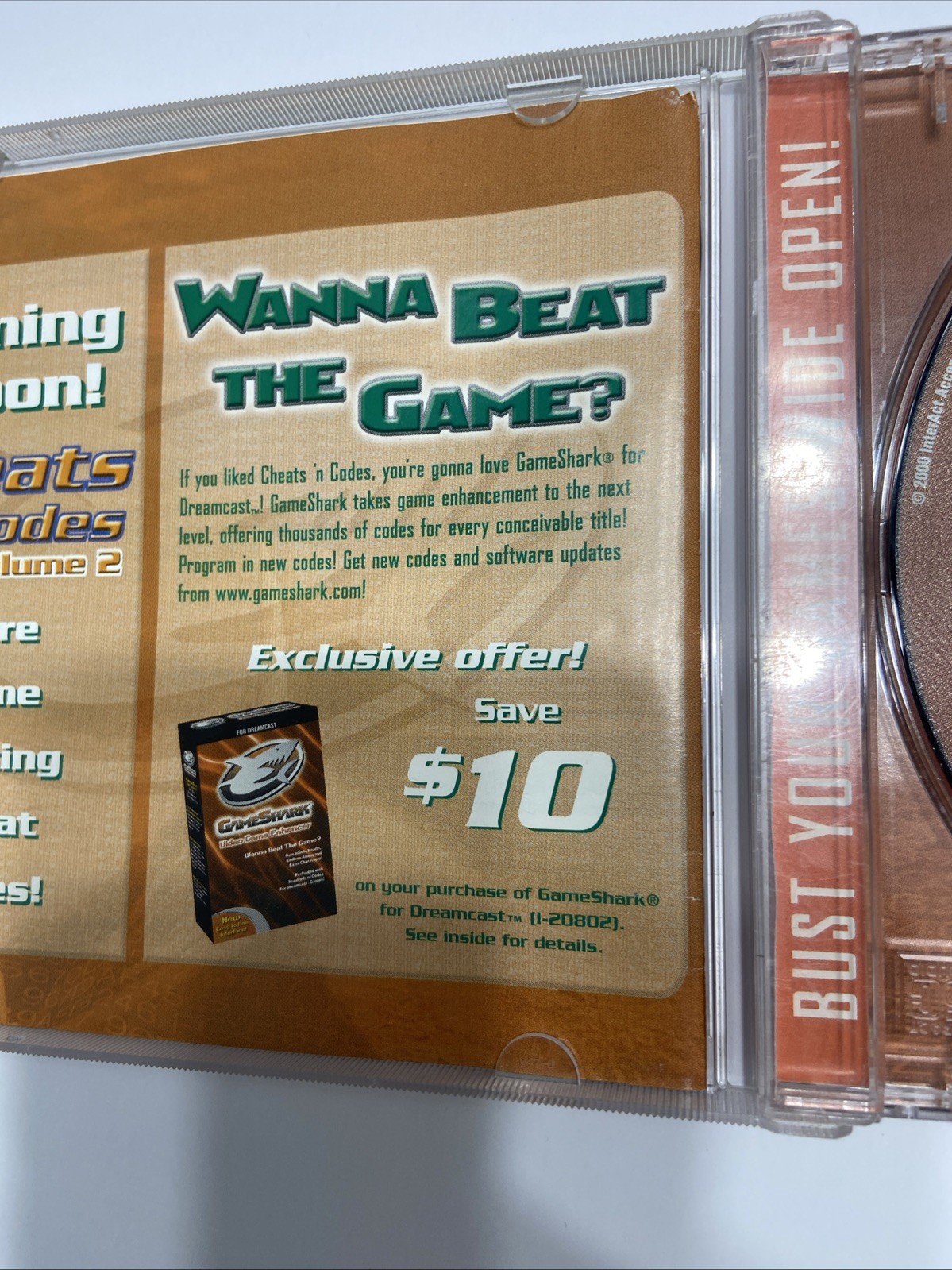 Cheats n Codes Volume 1 for Sega Dreamcast Console Video Game System Tested Work