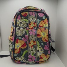 Vera Bradley Jazzy Blooms School Travel Backpack Diaper Bag Quilted Floral