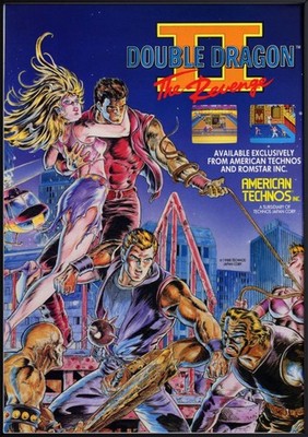 Double Dragon 2 Video Game Poster | Matte Canvas Print   Multiple Sizes