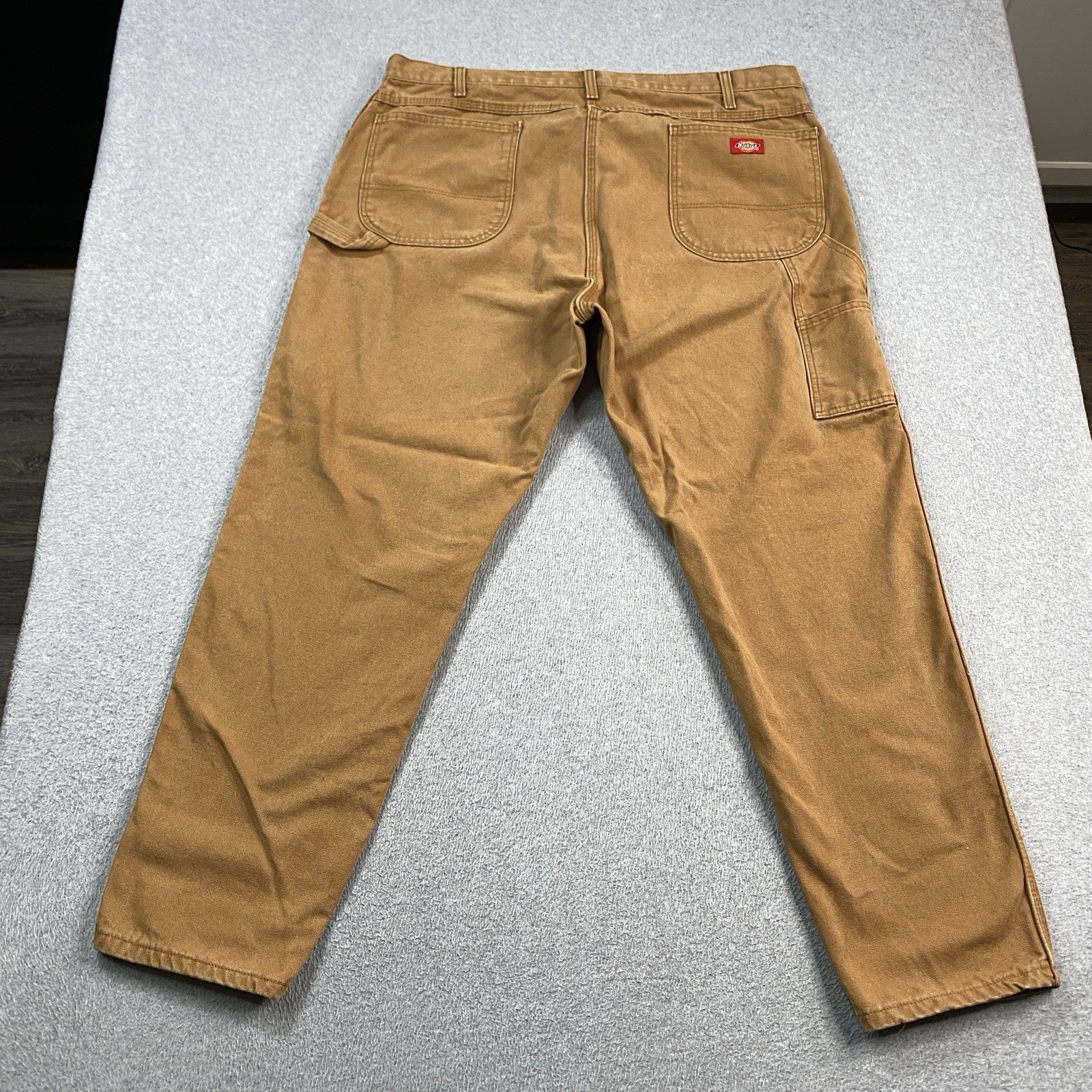 Dickies Carpenter Pants Mens 42x30 Canvas Cotton Workwear Grunge Outdoor Khaki