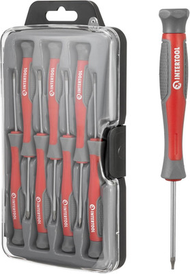 Precision Screwdriver Set, 7pc, Magnetic, Mini Screw Drivers, Flathead, Phillips