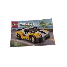 Lego Creator Set 31046 Yellow Car Complete