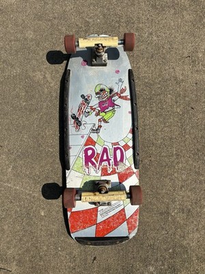 Vintage 1985 Galaxy RAD Skateboard Powell Peralta Metal Bottom