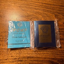 Versace Fragrance Sample Set Dylan Turquoise EDT and Eros Parfum 1ml Each New