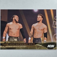 2025 Upper Deck AEW #82 Tag Teams Top Flight Dante & Darius Martin Gold Parallel