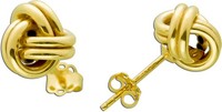 Goldohrstecker Knoten Design 9Mm Gelbgold 375 9 Karat