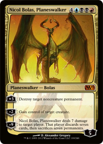 1x Nicol Bolas, Planeswalker - Foil Moderate Play MTG Magic - Kid Icarus -