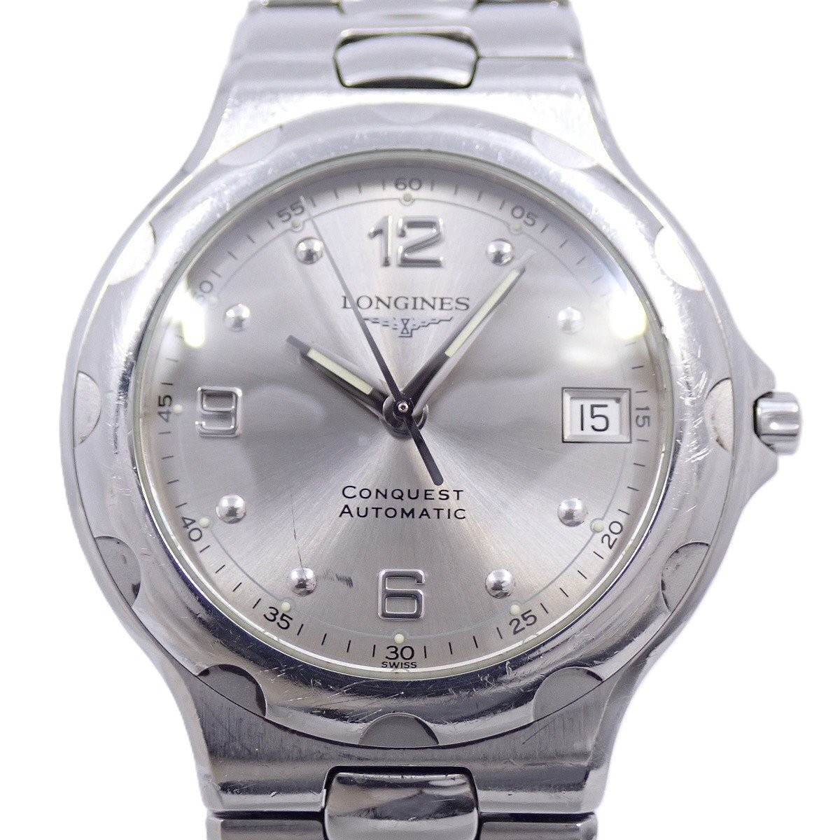 Longines Conquest Automatic Men s Wristwatch Silv… - image 1