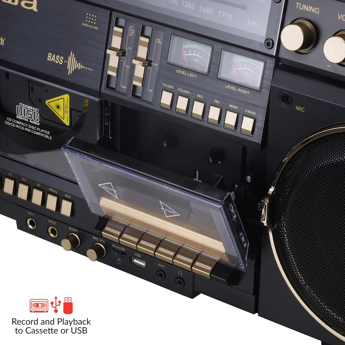 レアなカラオケコンボ AIWA XG-K370 Amazon.com: aiwa Retro Boombox BackTrack CD Player with Cassette