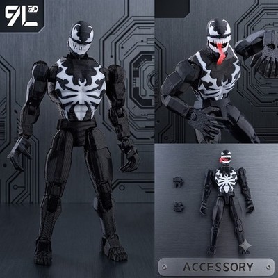 Venom Symbiote 9L3D T13 1/12 LUCKY13 Multi-Jointed Action Figure NEW