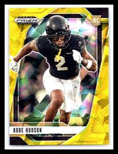 2025 Panini Prizm Draft Picks - Kobe Hudson #136 Gold Ice Prizm (RC)