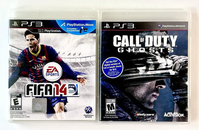 PS3 Game Bundle: FIFA 14 Soccer & Call of Duty Ghosts COD PlayStation 3 Lot