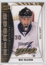2009-10 Upper Deck MVP Rookie Gold Script 16/100 Mike McKenna #343 0c3