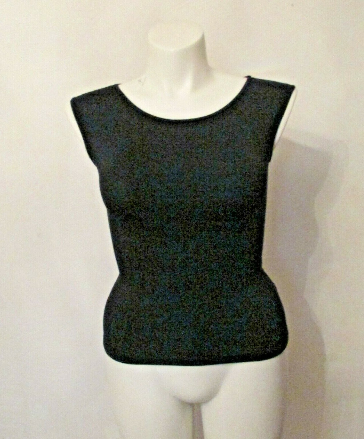 Marella Elegant Basic Black Nylon Blouse Camisole… - image 1