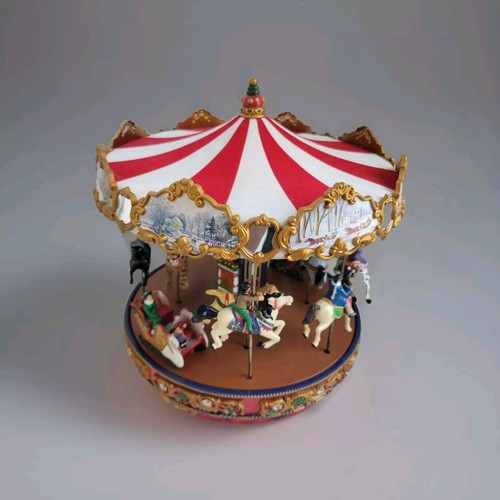Mr. Christmas Very Merry Carousel Musical Animated Indoor Decor 2007 In Box Work - Picture 7 of 8