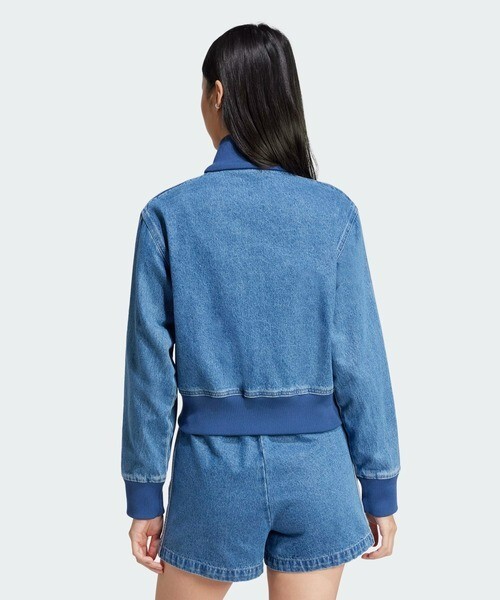 ADIDAS Adicolor Denim Track Top JD2570 Indigo Denim Women J/XS - J