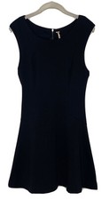Free People Black Sleeveless Fit And Flare Mini Dress Size Small K5