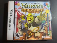 Shrek's Carnival Craze Party Games (Nintendo DS, 2008) CIB Free Shipping!