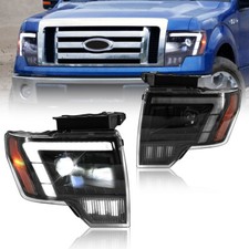 Full LED Projector Headlights For Ford F150 2009 2010-2014 Head Lamps Assembly