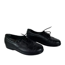 SAS Tripad Womens Oxfords Casual Lace up Black Leather Shoes Size 5.5 M