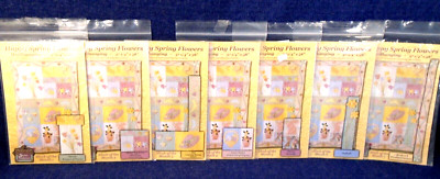 7 Happy Spring Flowers Quilt Wall Hanging Patterns Sue Violette Block of Month