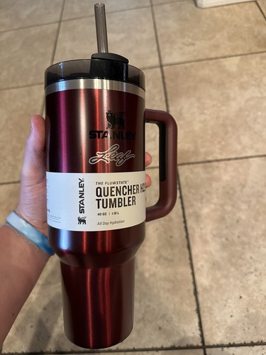 Blatt Sammelkarten x Stanley gravierte Becher Tasse 40oz Palisander Leuchten - Bild 7 von 8