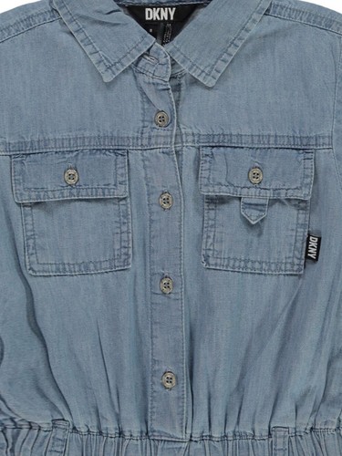 DKNY Girls' Woven Romper - Picture 3 of 6