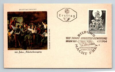 Germany 1964 FDC - 100 Years of Workers Movement - F12780