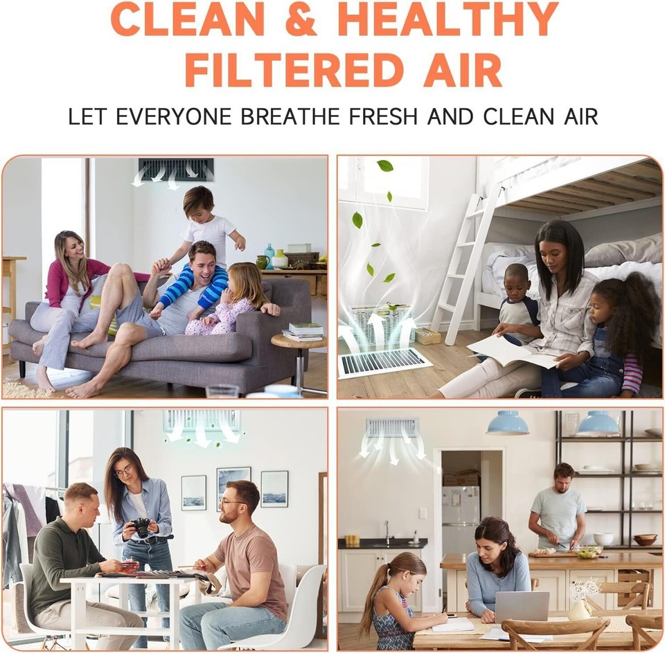 20pcs Universal Activated Carbon Air Vent Filters for Home Floor Vent