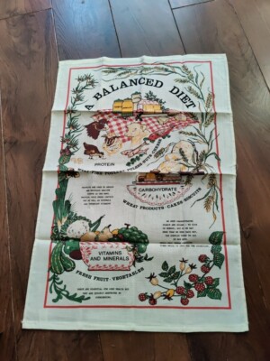 A Balanced Diet Geschirrtuch Vintage 