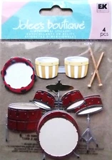 Jolee's Boutique  PERCUSSION  Dimensional Scrapbooking Stickers