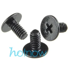 M2 x 4mm Laptop Phillips Flat Head Screw Black Zinc Plated