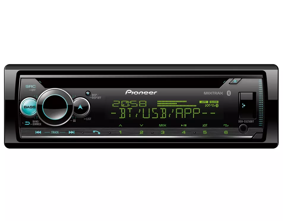 Pioneer Single Din In-Dash CD/CD-R/Rw, MP3/Wma/Wav Am/FM Front  USB/Auxiliary Input MIXTRAX and Arc Support Car Stereo Receiver Detachable  Face Plate