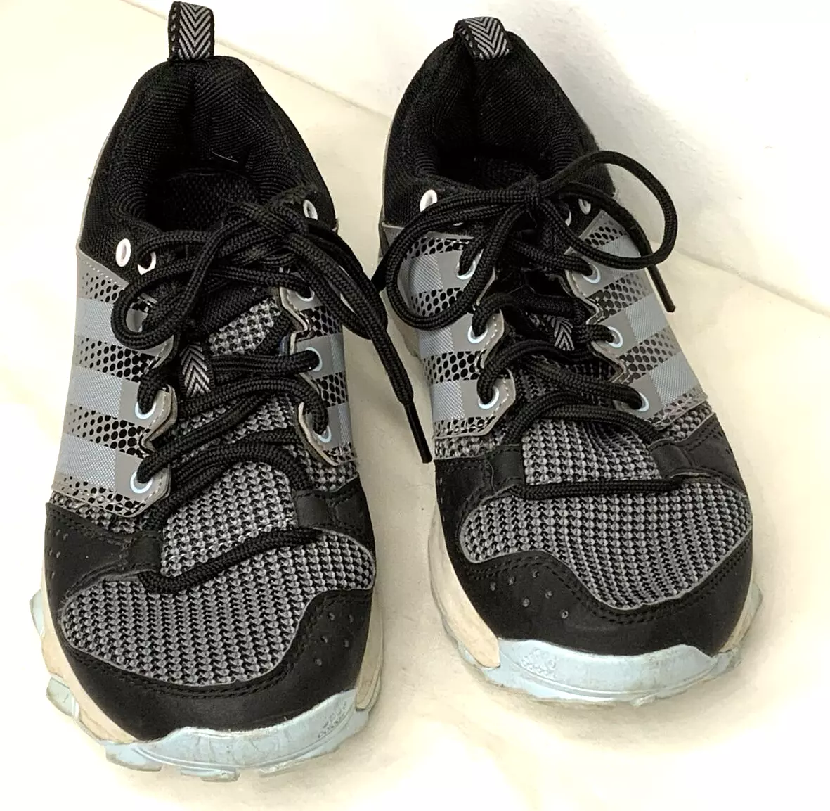 Adidas Women s Traxion Running Sneakers Galaxy Trail Black Gray Blue Size 5.5