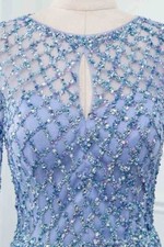 Luxury Beading Crystal Pageant Evening Prom Dresses Long Sleeve Special Dress