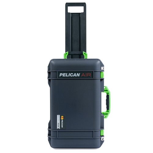 Charcoal & Lime Green Pelican 1535 case. With dividers & mesh lid organizer. - Picture 4 of 4