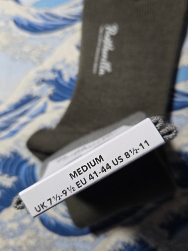 Pantherella Men's Merino Wool English Socks Colour Block Olive 7.5-9.5 41-44 £19 - Picture 4 of 5