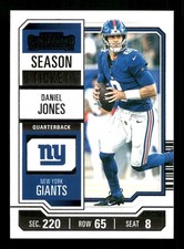 2023 Panini Contenders - Season Ticket #75 Daniel Jones