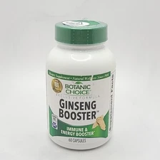 Botanic Choice Ginseng Booster | 60 Capsules | Immune & Energy Booster SEALED